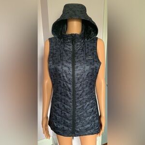 L.L. Bean Black Hooded Vest